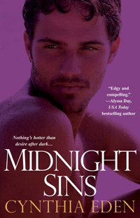 Midnight Sins Book Cover, written by Cynthia Eden