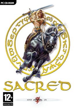 The cover of the video game Sacred