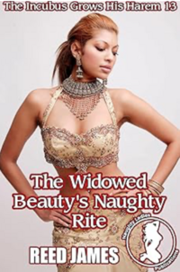 The Widowed Beauty's Naughty Rite eBook Cover, written by Reed James