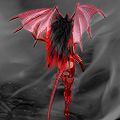 Demon Warrior Avatar in Red