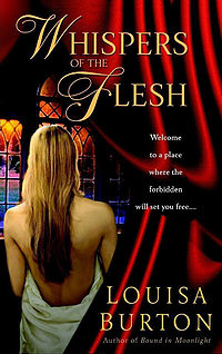 Whispers of the Flesh Book Cover, written by Louisa Burton