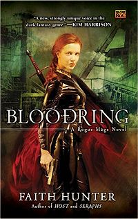 Bloodring: A Rogue Mage Novel Book Cover, written by Faith Hunter