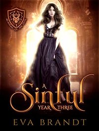 A Sinful Year Three eBook Cover, written by Eva Brandt