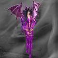 Demon Warrior Avatar in Purple