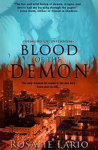 Blood of the Demon Book Cover, written by Rosalie Lario