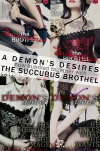 A Demon's Desires & The Succubus Brothel Bundle eBook Cover, written by Satine LaFleur