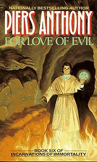 For Love of Evil Book Cover, written by Piers Anthony