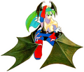 Morrigan in Night Warriors: Darkstalkers' Revenge