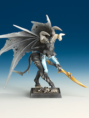 Female Chaos Demon - Winged Variant by Freebooter Miniatures