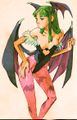Offical art of Morrigan as depicted in Marvel Vs Capcom 1 and 2.