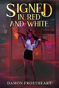 Signed in Red and White eBook Cover, written by Damon Frostheart