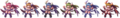 All 6 Succubus sprite character levels from the Disgaea 2 Playstation Game
